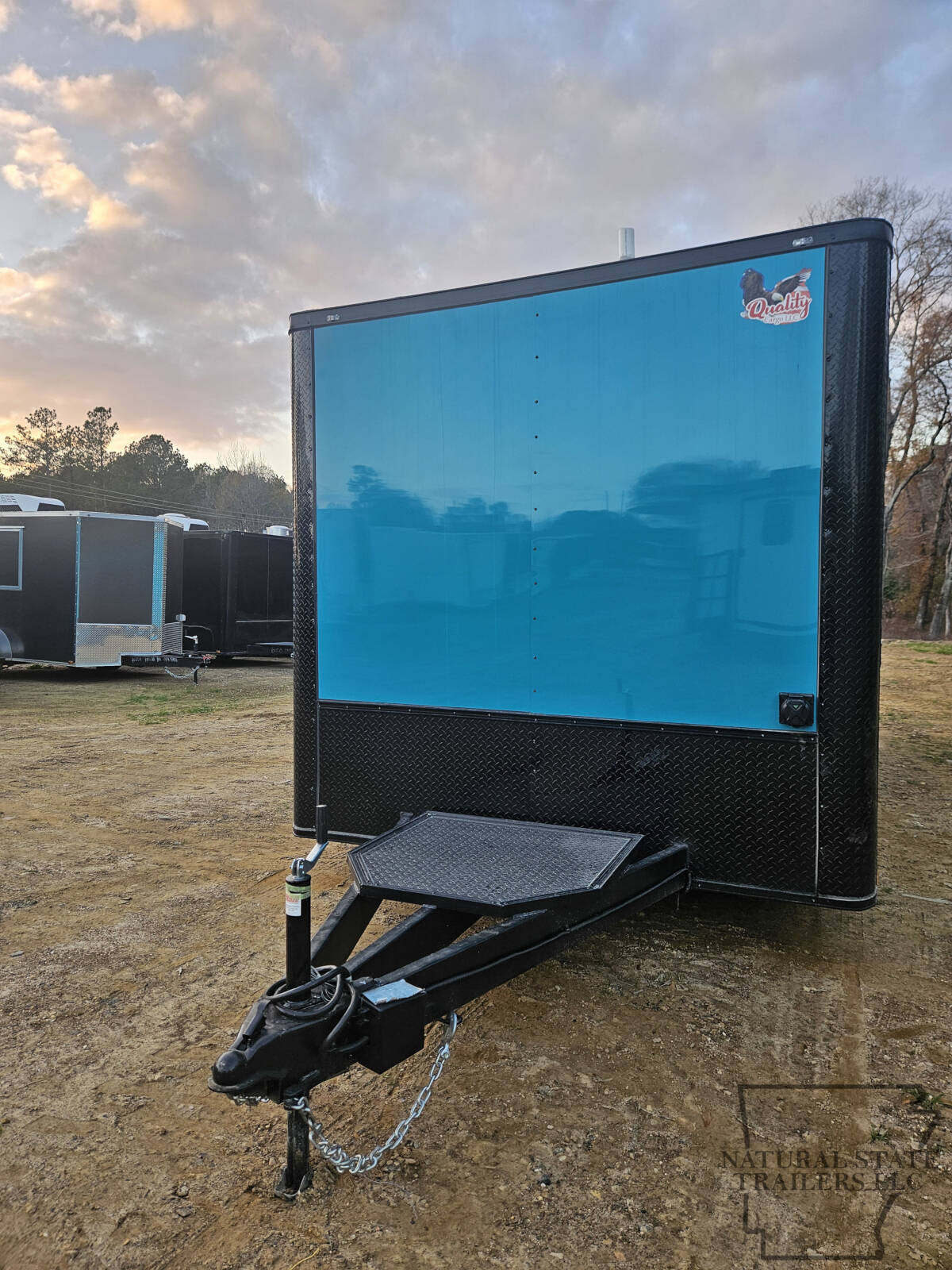 2026 Water Blue Quality Cargo 8.5X20TA BOP Concession Trailer