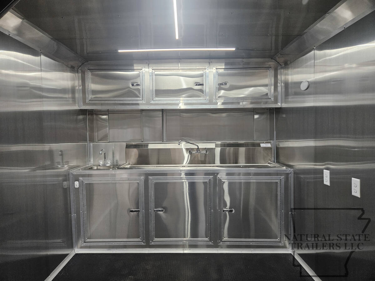 2026 Water Blue Quality Cargo 8.5X20TA BOP Concession Trailer