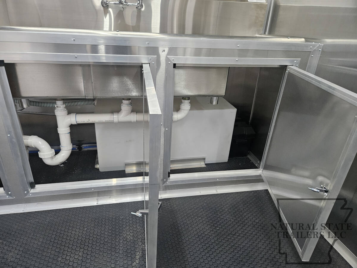2026 Water Blue Quality Cargo 8.5X20TA BOP Concession Trailer