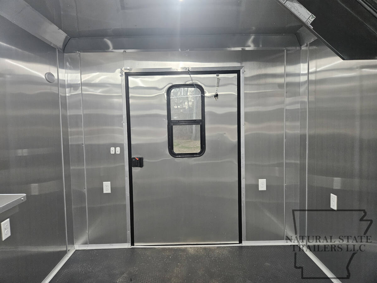 2026 Water Blue Quality Cargo 8.5X20TA BOP Concession Trailer