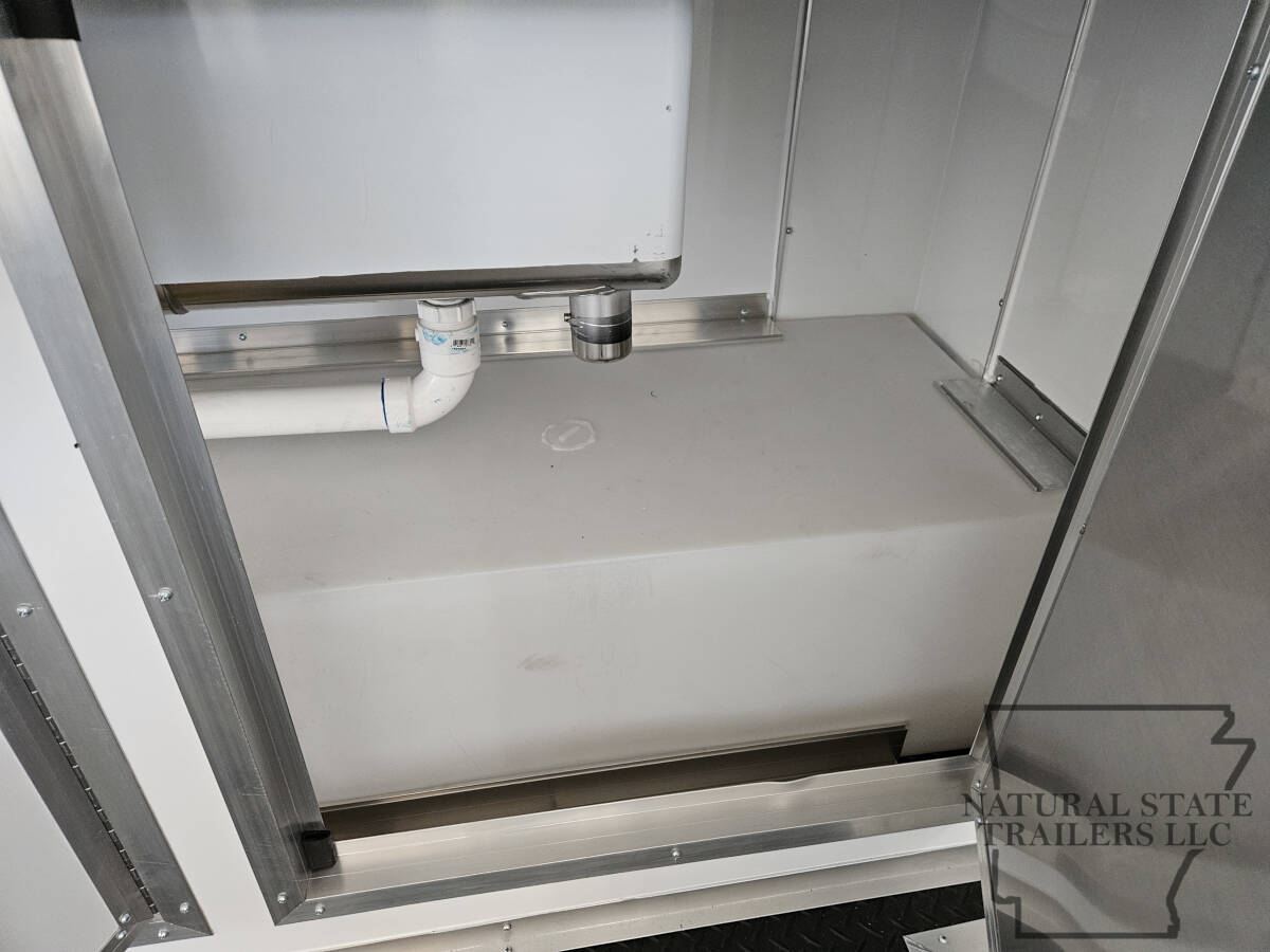 2026 Black Quality Cargo 8.5X20TA BOP Concession Trailer with Porch