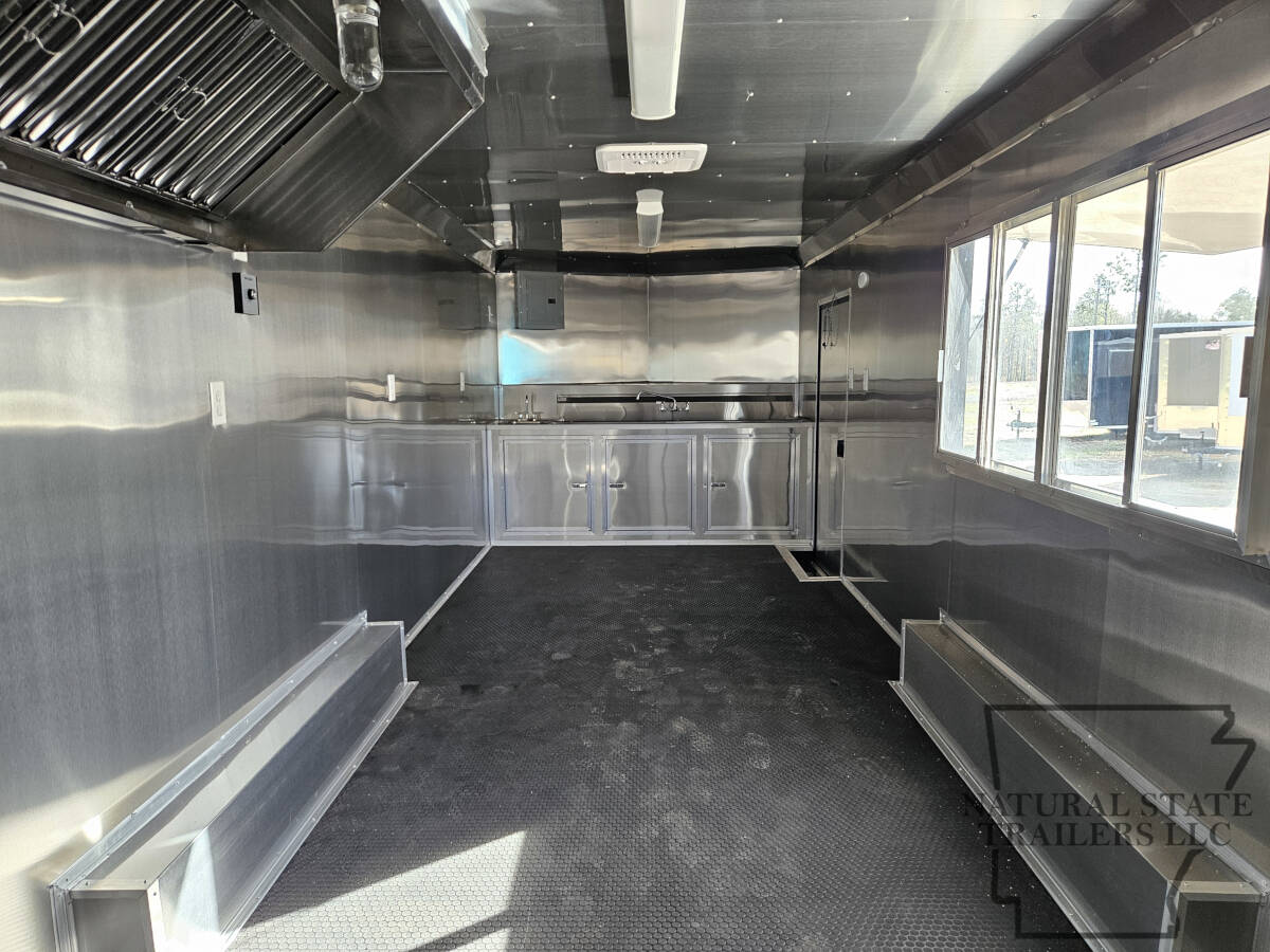 2026 White Quality Cargo 8.5X24TA BOP Concession Trailer