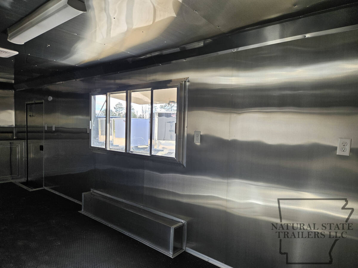 2026 White Quality Cargo 8.5X24TA BOP Concession Trailer