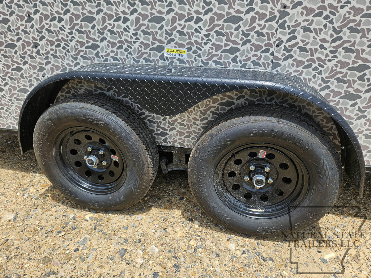 2026 Camouflage (Camo) Quality Cargo 7X16TA BOP Rear Wing and Lights